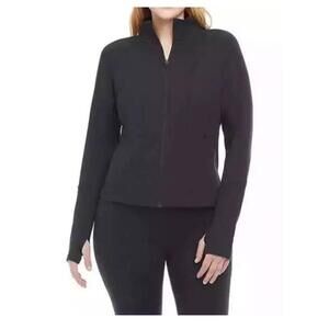 Danskin Women's Contour Brushed Yoga Jacket Black Small AF1